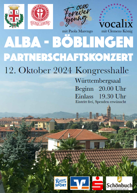 Partnerschaftskonzert - CV LK Böblingen @ Kongresshalle Böblingen, Württembergsaal