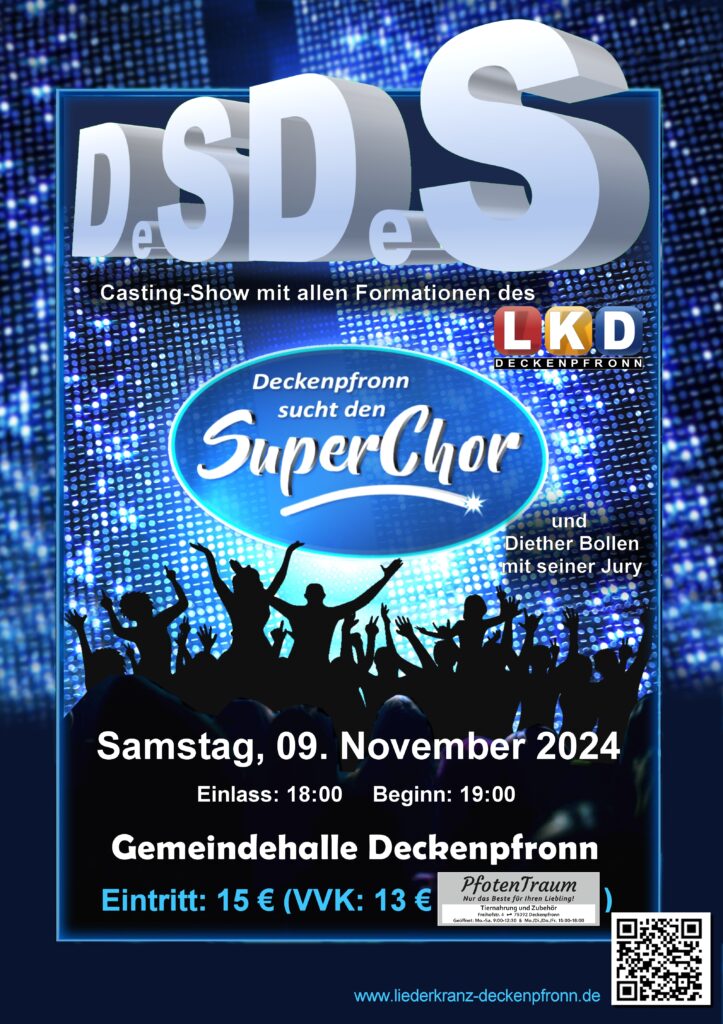 „DSDS Deckenpfronn sucht den Superchor“ - LK Deckenpfronn @ Gemeindehalle Deckenpfronn