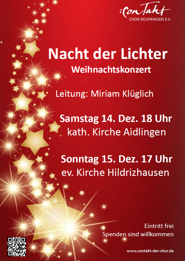 Weihnachtskonzert - conTakt Deufringen @ kath. Kiche Aidlingen